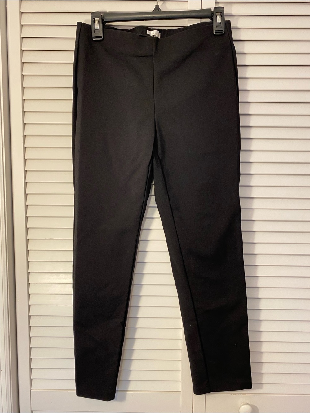 ecru Black Ponte Skinny Pants